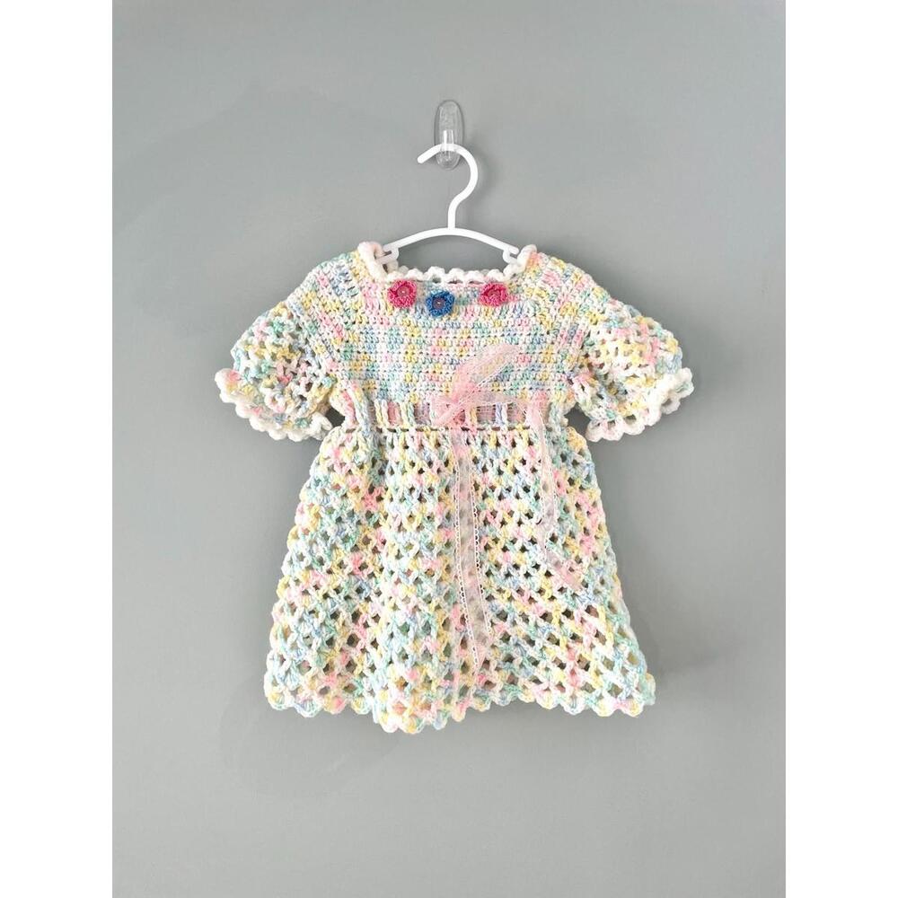 Crochet Baby Easter Dress | Pastel Baby Girl Outfit